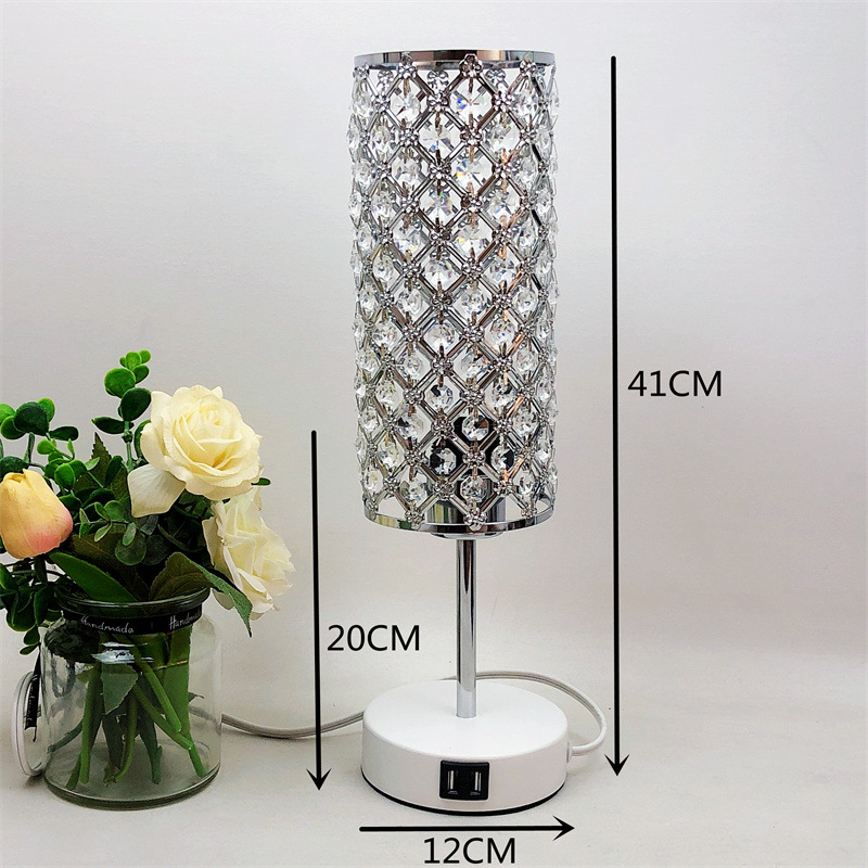 Lámpara de mesita de noche creativa USB recargable lámpara de lectura y aprendizaje de hierro Nordic RETRO estudio salón dormitorio lámpara