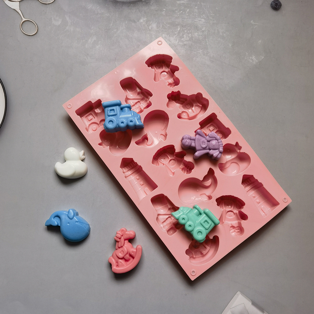 15 chicas troyanos 383 molde de silicona para pastel de chocolate molde de pan herramientas de panadería