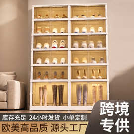 可折叠免安装鞋柜可移动鞋子收纳透明鞋架折叠鞋盒蚂蚁盒子收纳柜
