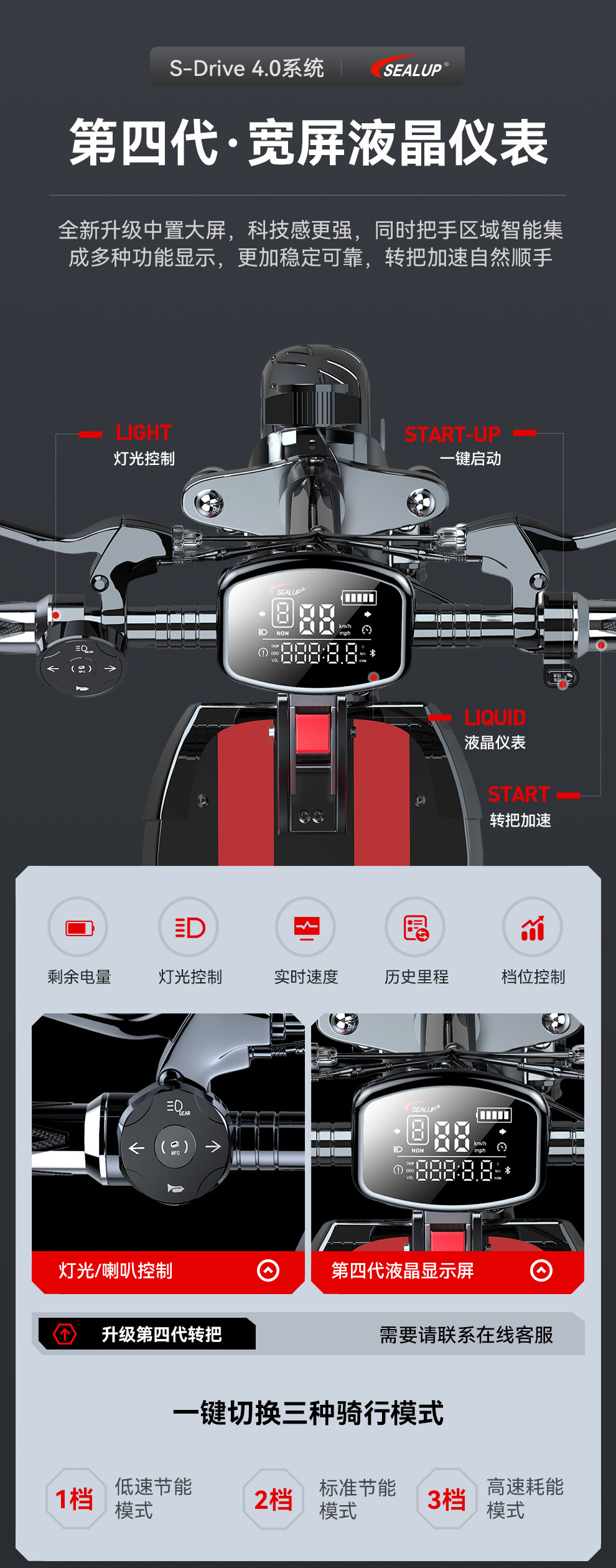 Folding electric scooter, 10-inch aluminum alloy two-wheeled e-bike