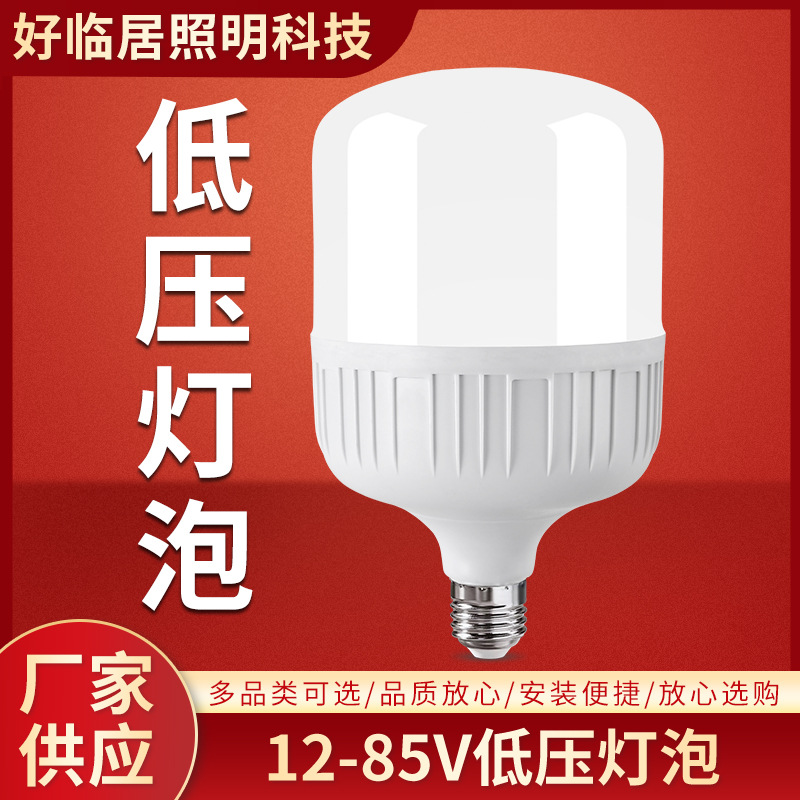 LED灯泡超亮夜市灯摆地摊12V36V48V60伏低压灯泡直流电节能灯泡