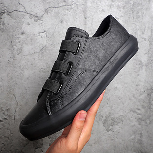 Men's Small Leather Shoes Breathable Casual Fashion All-match Spring and Autumn New Fashion Comfortable Low-top Trendy Classic Board Shoes