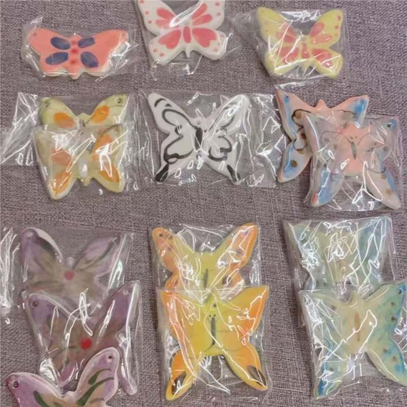 蝴蝶吊坠巧可可声控纯手工摆摊创意新款造型节日DIY爆品便宜网红