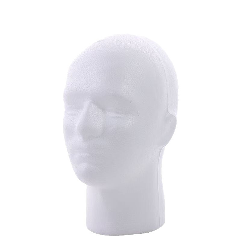 人の頭の男女の泡の頭は偽の頭の型のかつらのモデルの頭の男を展示します。|undefined