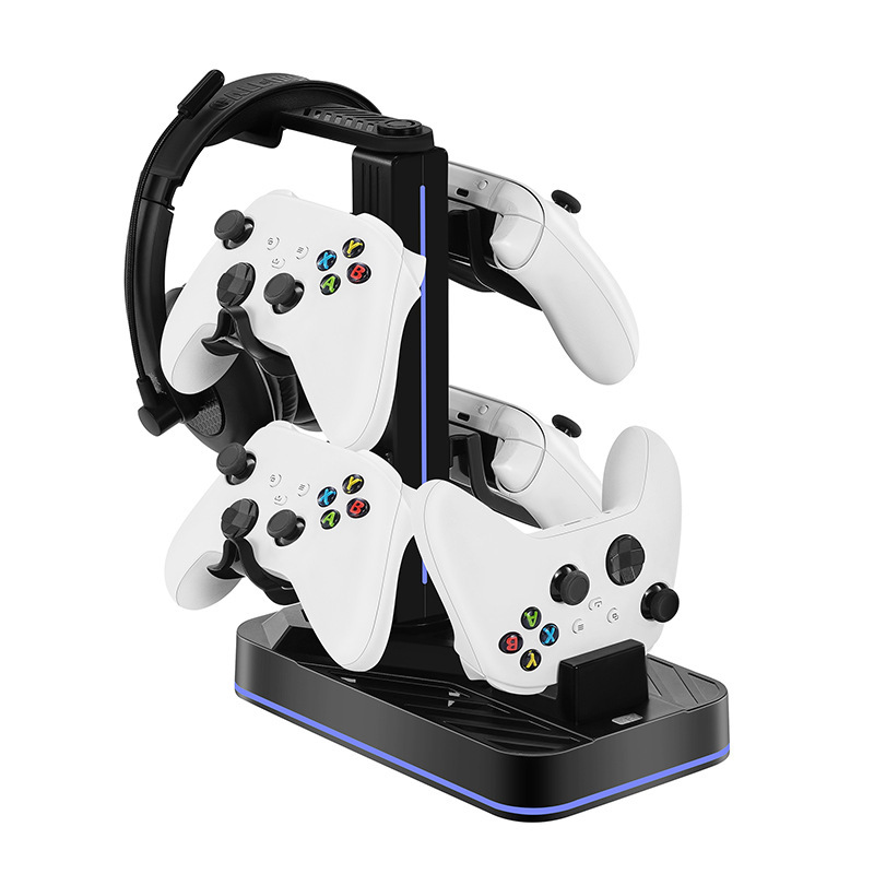 Suitable for Xbox Series X Game Controller Headphone Storage Charging Base Rgb Charging Stand Headphone Stand