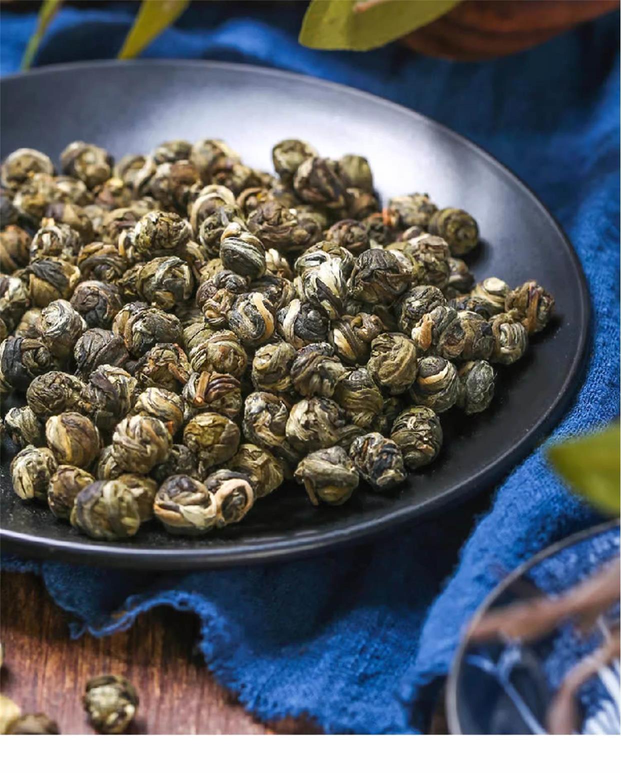 Jasmine Dragon Pearl Tea Mo Li Long Zhu Loose Leaf Strong Fragrance 250g Bulk preparation