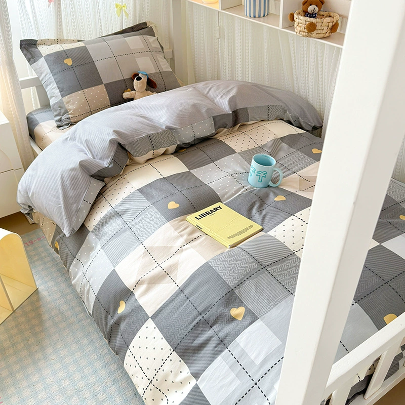 Cotton 3-Piece Bedding Set with Pillowcases — Breathable sheets in assorted cute prints