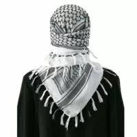 Арабский волнистый узор, клетчатый шарф с кисточками, универсальный квадратный шарф, модный жаккардовый шарф для защиты от холода, утолщенная шаль, головной платок