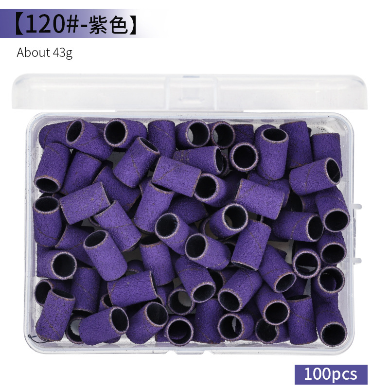 Transfronterizo nuevo clavo cabeza de molienda anillo de arena máquina de pulir eléctrica clavo anillo de molienda negro y blanco multi-color caja de montaje cojinete