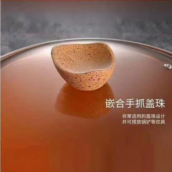 Suministro directo de fábrica antiadherente conjunto de tres piezas sopa frita traje frito olla wok olla conjunto de tres piezas