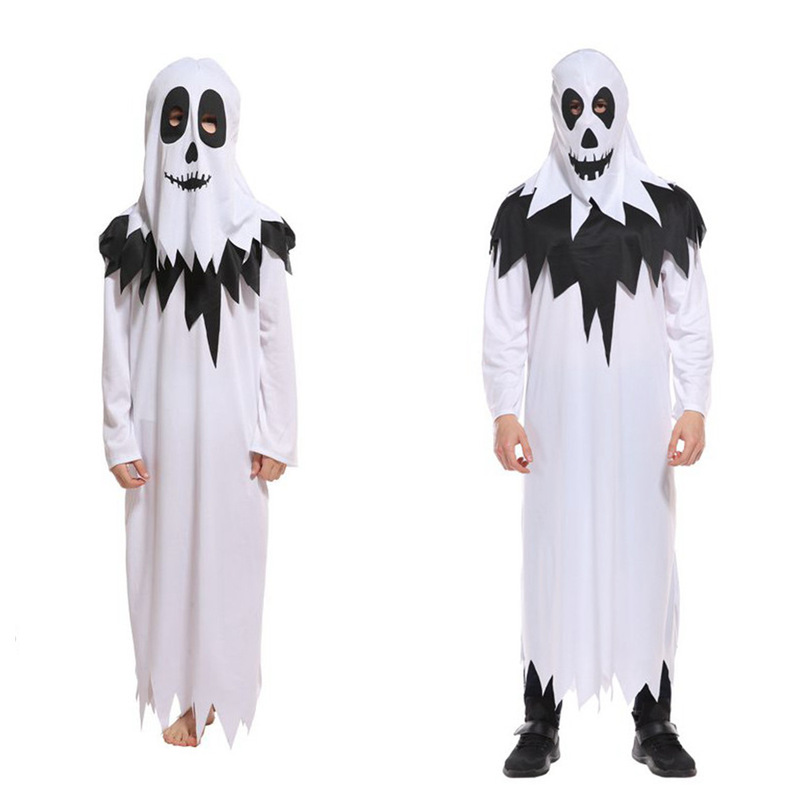 Halloween Family Kidsren's Stage Performance Costume Cos Horror White Little Ghost Clothes Ghost Costume