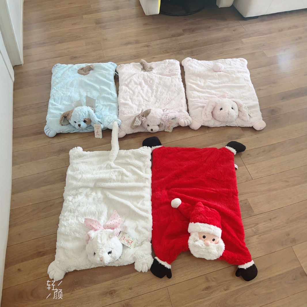 美国bearington 贝瑞婴儿 30寸大安抚毯爬爬垫毛绒动物坐垫 现货