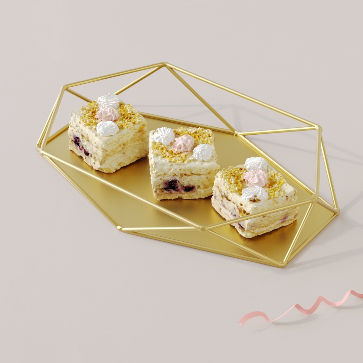 Decoración de postre estante de exhibición decoración de comida fría europea mesa de té pancake image 7