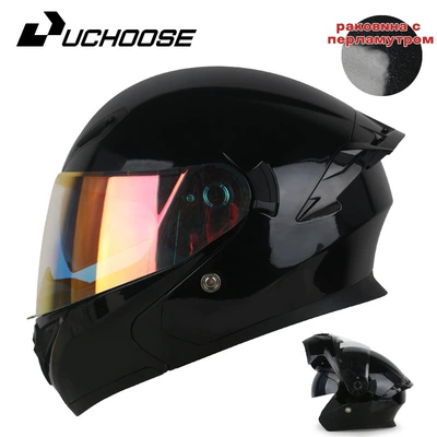 3C Certified Motorcycle Open-Face Motorcycle Safety Supplies - bright-black-aurora-red-comes-with-transparent-mirror-bluetooth-headset-m