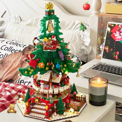 創意的なクリスマスの積み木はレゴクリスマスツリーと互換性があります。