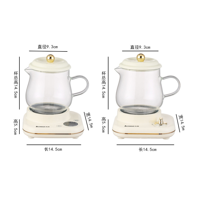 志高全玻璃养生杯家用烧水炖燕窝办公室煮花茶迷你智能保温养生壶|undefined