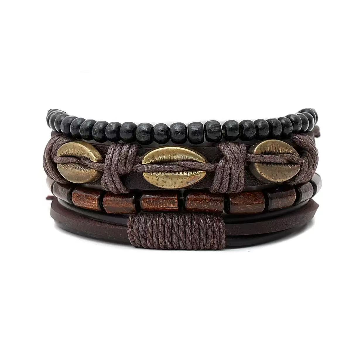Härearmband Aus Mattierte Steeperlen Handgeflochten_voghion.com