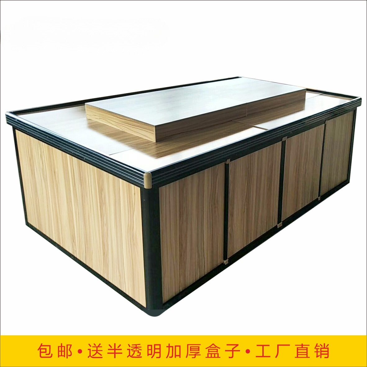 超市储物展柜散称休闲食品零食货架饼干糖果果冻展示柜促销堆头架