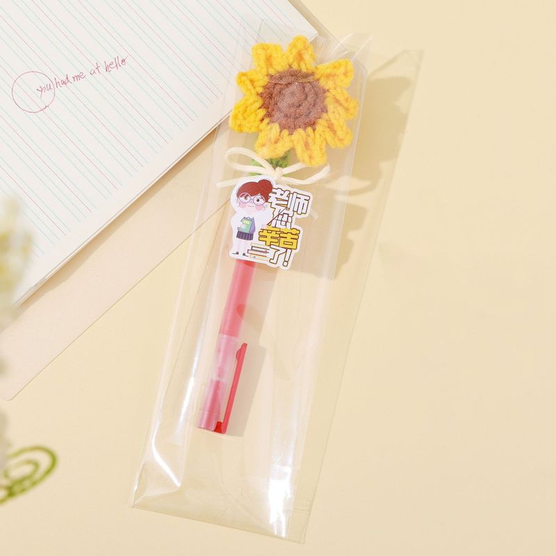 教师节花束笔向日葵仿真花钩织花束成品送老师的教师节礼物高级感|undefined
