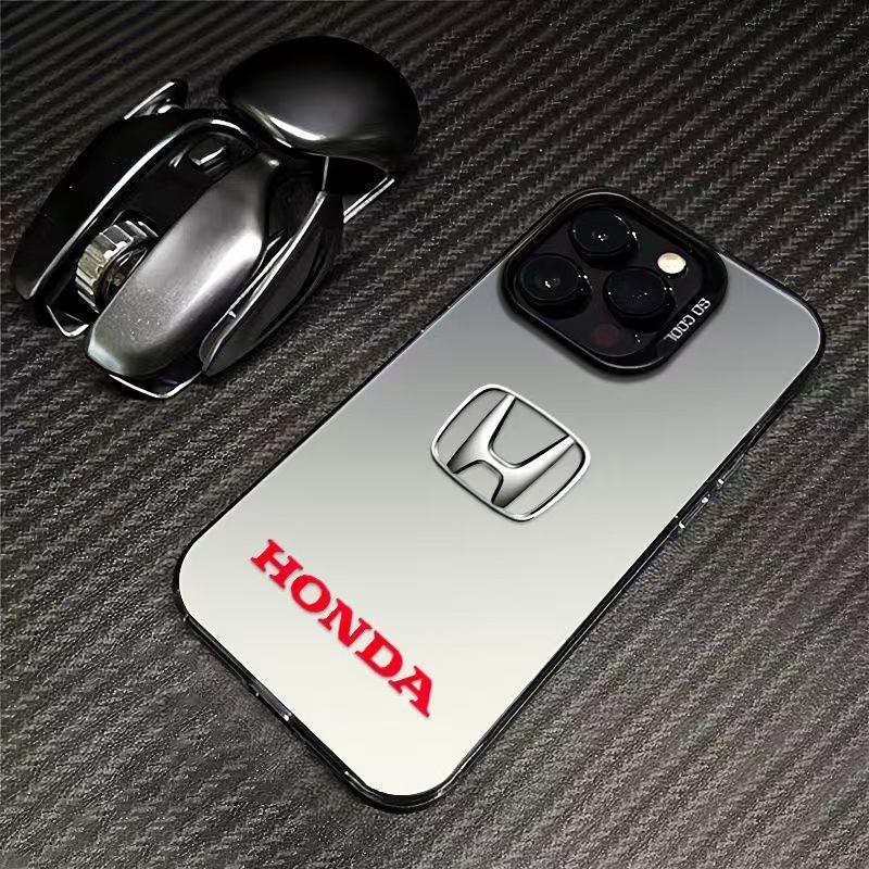 Honda Car Logo Is Suitable for Apple 17Promax Mobile Phone Case 17Air Hard Shell 17Pro Anti-Fall Color Silver Protective Cover