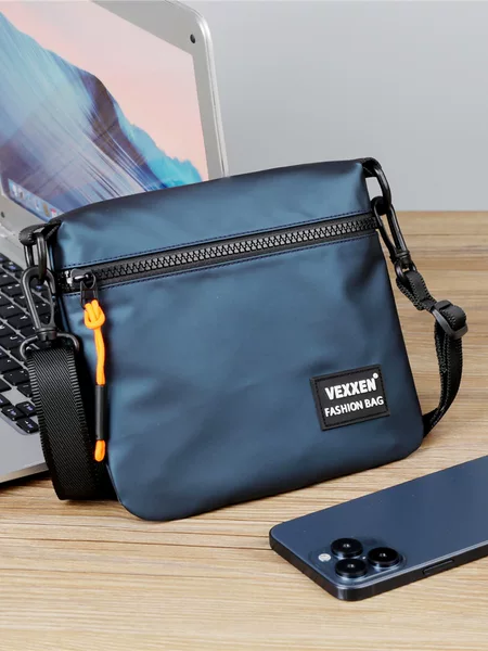 2025 new men's shoulder bag, casual crossbody bag, cross-border supply, fashionable and trendy men's backpack, water-resistant