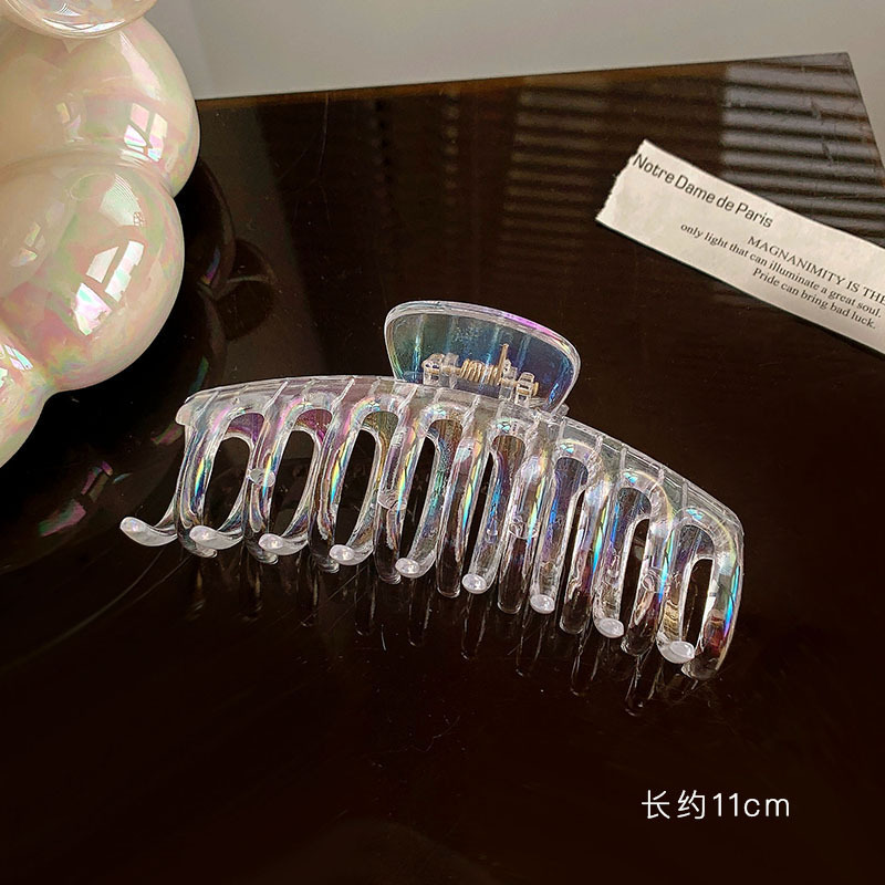 Colorido horquilla chica de espalda Cabeza updo antideslizante pinza de pelo no duele horquilla de pelo Corea del Sur Internet celebridad tiburón clip tocado