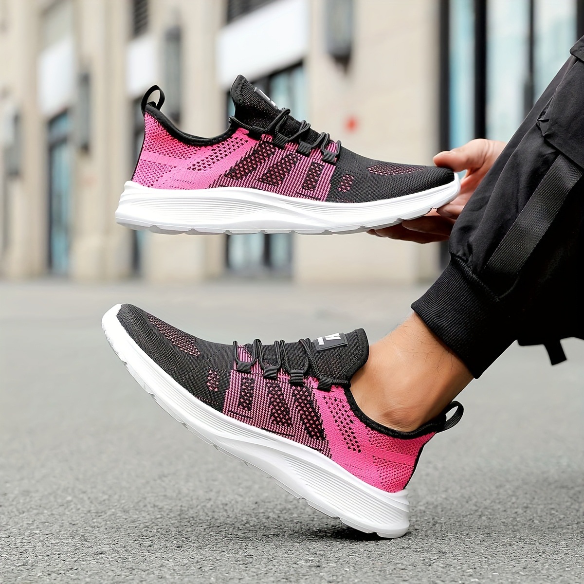 Zapatos deportivos ligeros zapatos para correr mujeres de mediana edad madres mayores zapatos casuales antideslizantes de primavera y otoño