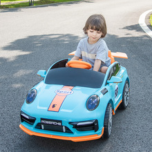 新款保时捷双人儿童电动车遥控宝宝小孩电动童车大号汽车礼物批发