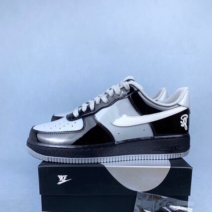 Cross-Border Air Force One Cc Collaboration Patent Leather Sneakers Af1 Fashion Thick-Soled Height-Increasing Casual Shoes Unisex Sports Trendy Shoes Cross-Border Air Force One Cc Collaboration Patent Leather Sneakers Af1 Fashion Thick-Soled Height-Increasing Casual Shoes Unisex Sports Trendy Shoes