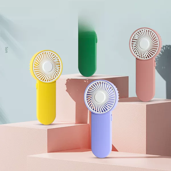 New Battery Version Handheld Mini Fan Aa Battery Portable Small Fan Printed Logo Export Gift Gift
