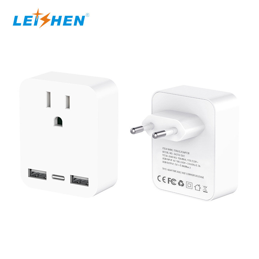 美标转欧标 欧规 英规 跨境USB欧标转换器低起定量