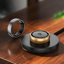 外贸R10智能戒指心率血氧睡眠监测计步多功能智能指环无线充戒指