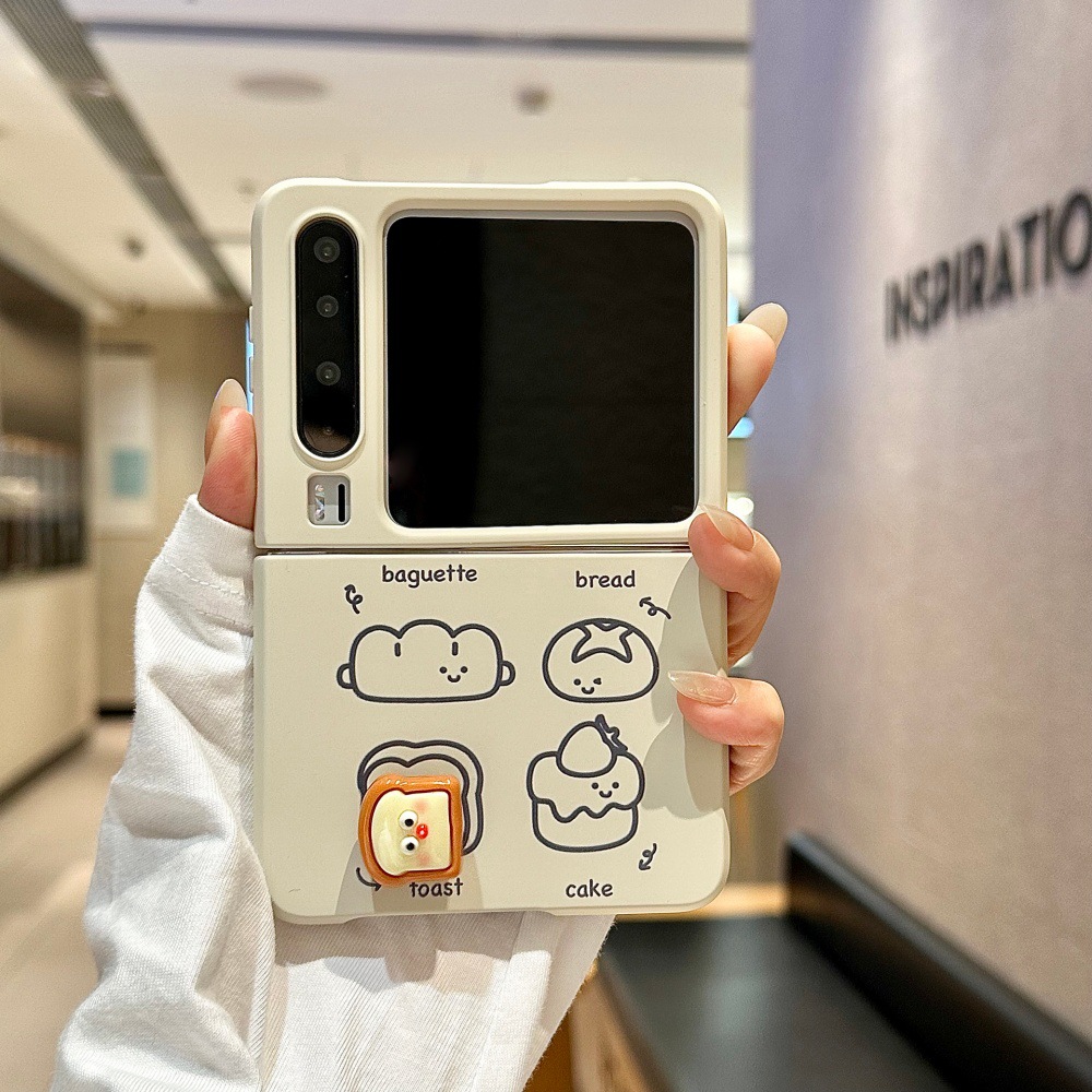Line Art Toast Bread Phone Case For Huawei P60 Foldable Pocket2_voghion.com