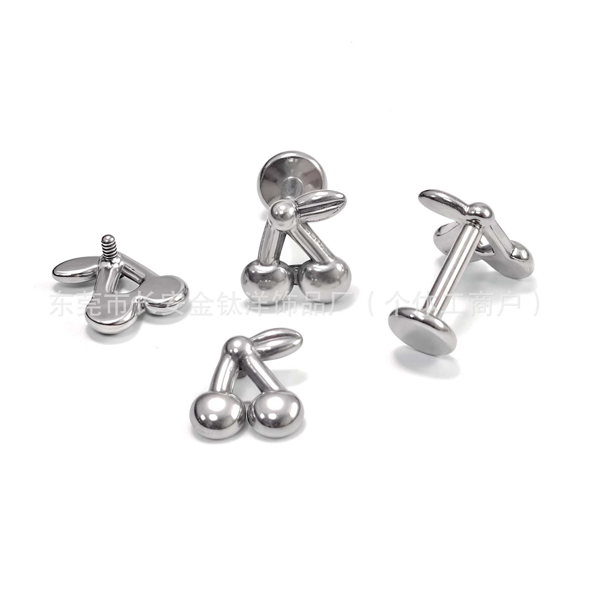 Labret piercing jewelry detail image