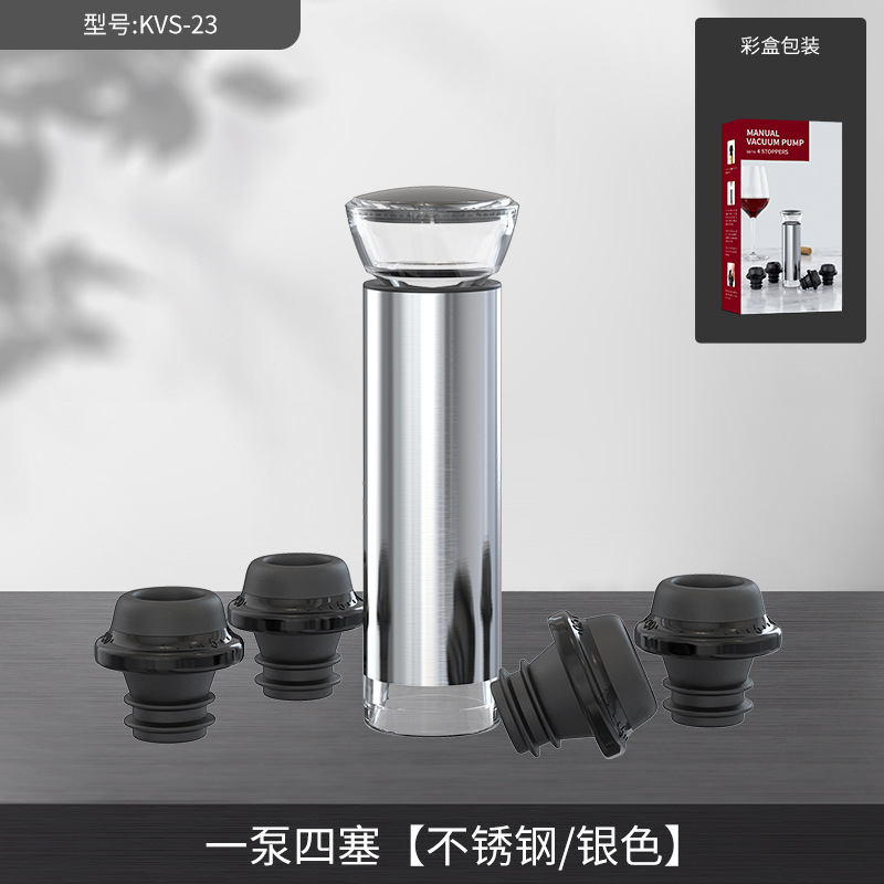 Kelitong tapón de vacío de larga duración de calidad alimentaria fresca de tipo empuje de silicona vino fábrica de fuente de enchufe de vacío