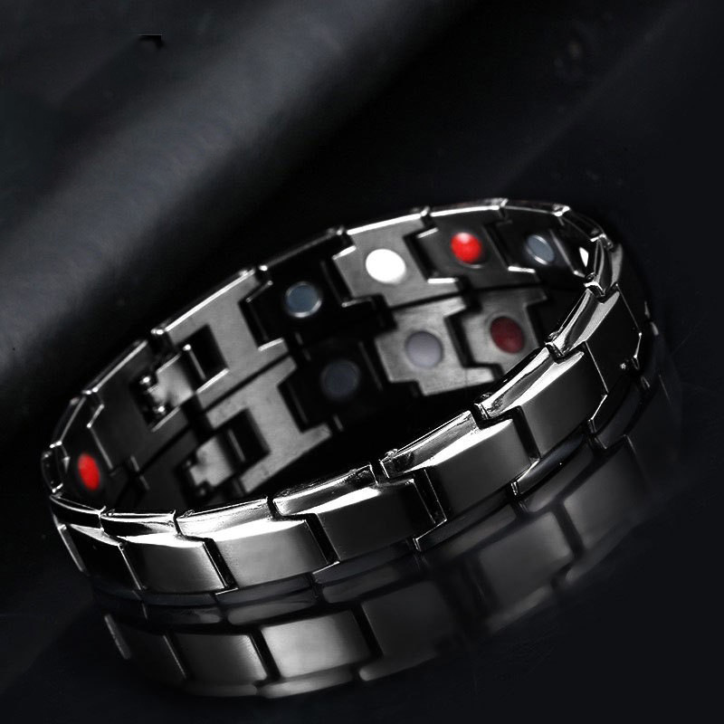 YUNJIN Amazon transfronteriza explosión pulsera imán desmontable Europa y América pulsera de aleación de pareja de hombres al por mayor