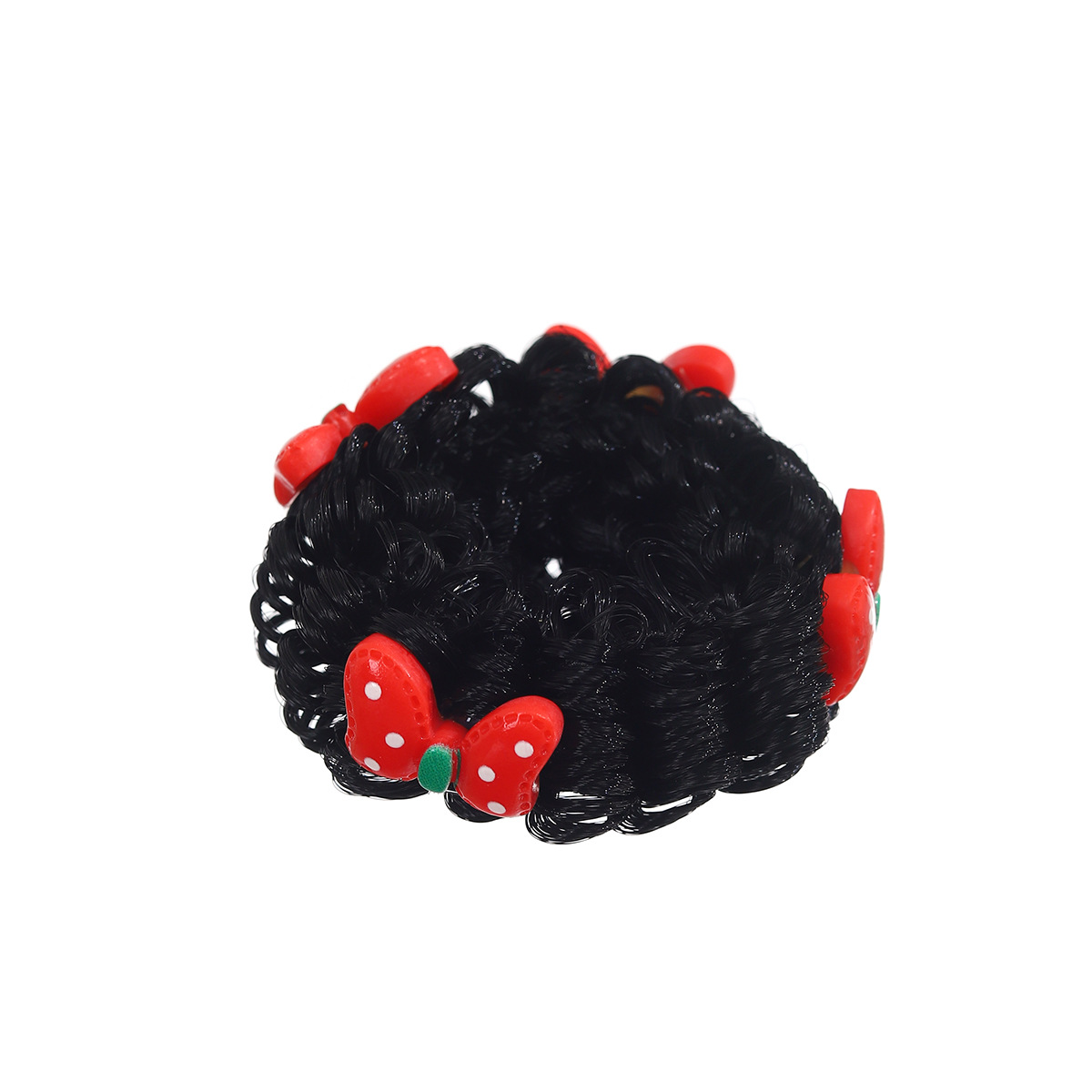 Nuevo anillo de pelo de dibujos animados para niños verano relajado bola cabeza peluca anillo de pelo princesa cabeza de bebé flores de cabello aparatos de pelo
