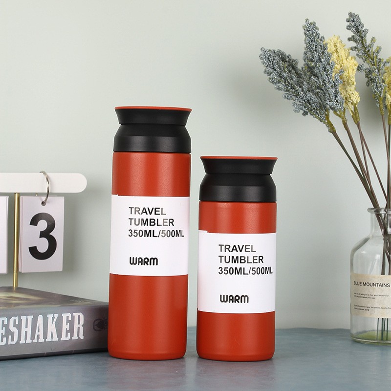 Taza creativa de acero inoxidable 304 con mango aislado portátil para café y agua Amazon