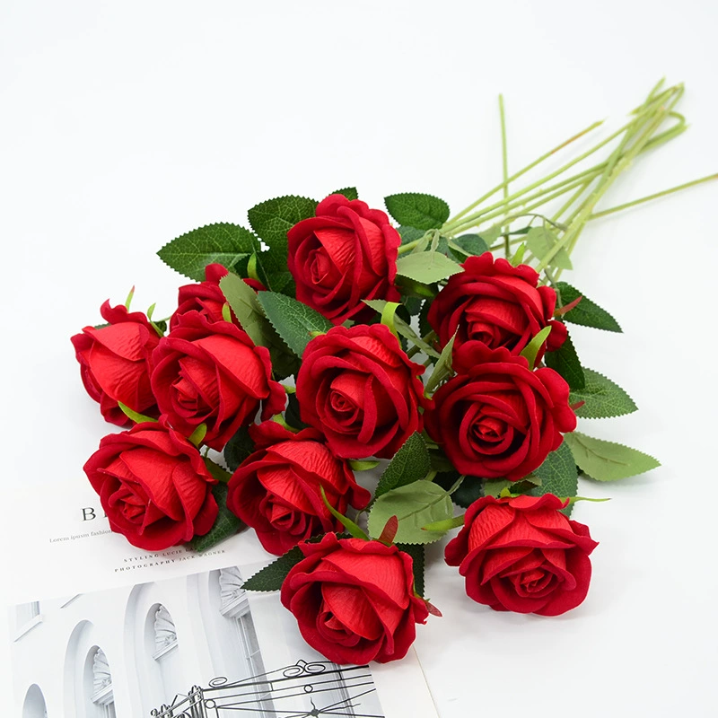 Моделирование жемчужная фланелевая роза украшение дома гостиной любовника Роза украшение рабочего стола моделирование цветок свадебный букет