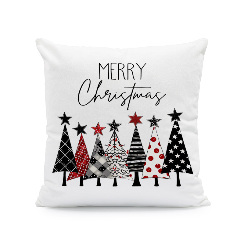 Venta caliente transfronteriza elementos de Navidad funda de almohada ambiente para el hogar sofá de decoración jardín patio festivo funda de cojín image 16