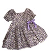 Dress, children's summer summer clothing, fresh skirt, floral print, western style, with short sleeve