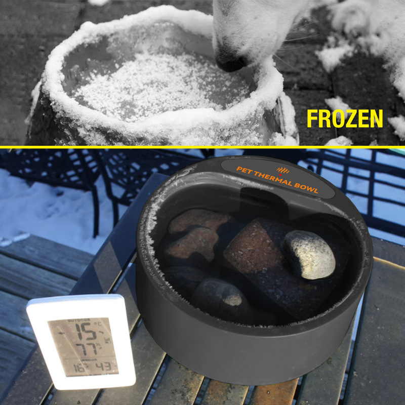 新款宠物猫狗用品跨境狗碗户外狗盘饮水器加热碗防咬线恒温防结冰|undefined