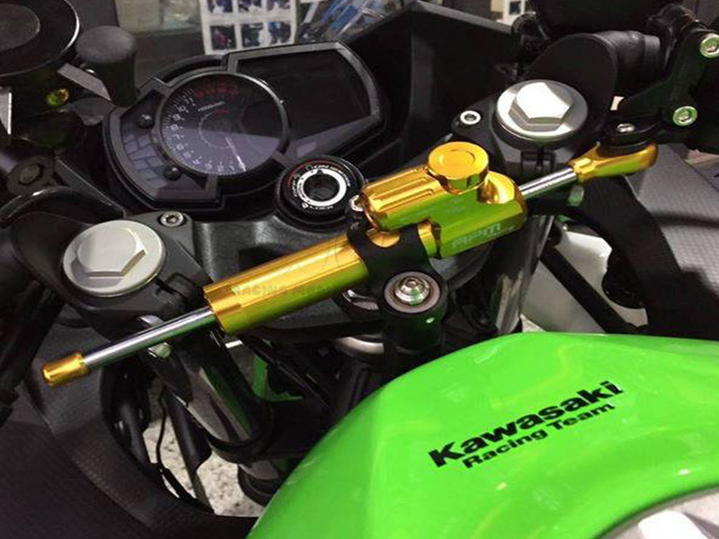 Universal Cross-Border Motorcycle Cnc Aluminum Alloy Modified Steering Damper Stabilizer Direct from Manufacturer Titanium Version