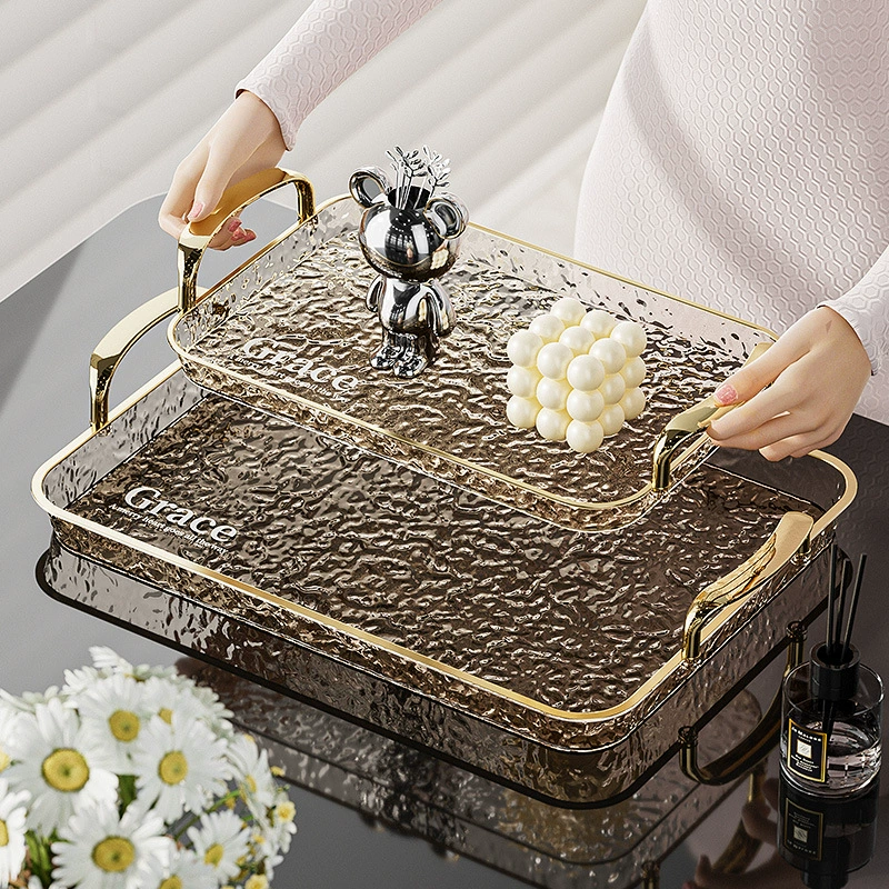 Легкий роскошный поднос с прозрачным поясом для еды