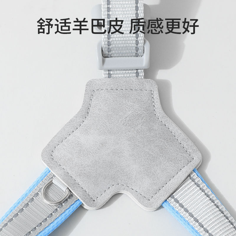 Cuerda de tracción para perros, correa para el pecho en forma de Y, tipo chaleco, correa para pasear a los perros para mascotas, correa Shiba Inu Fandou Corgi de tamaño pequeño y mediano