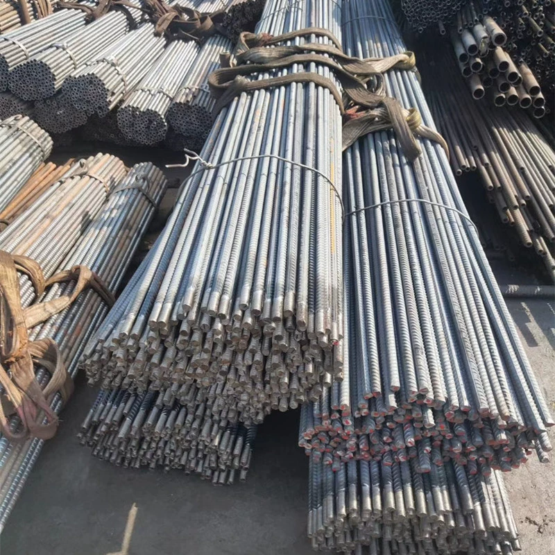 Анкерный стержень с резьбой Zhongsheng, рифленый анкерный стержень с резьбой, анкерный стержень с левой и правой резьбой