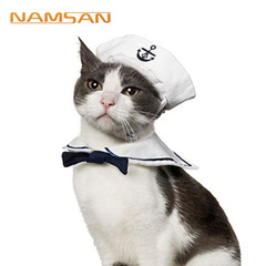 New pet clothing, dog and cat hat, sailor suit, navy suit, nautical suit, cloak manufacturer