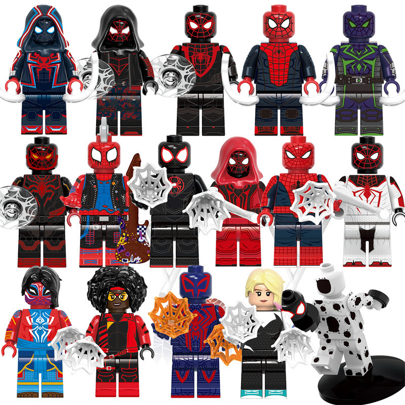 Compatible with Marvel Spider-Man 3 Mecha Superhero Dr. Octopus Parker Minifigure Building Block Assembly