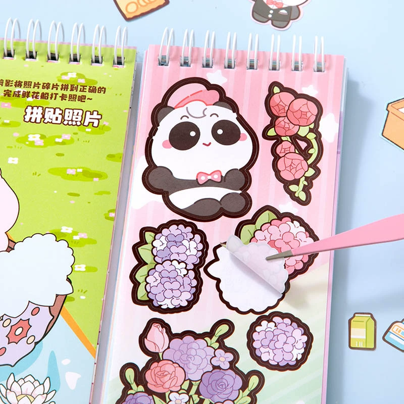 Sticker, детская книга с наклейками, DIY, антистресс
