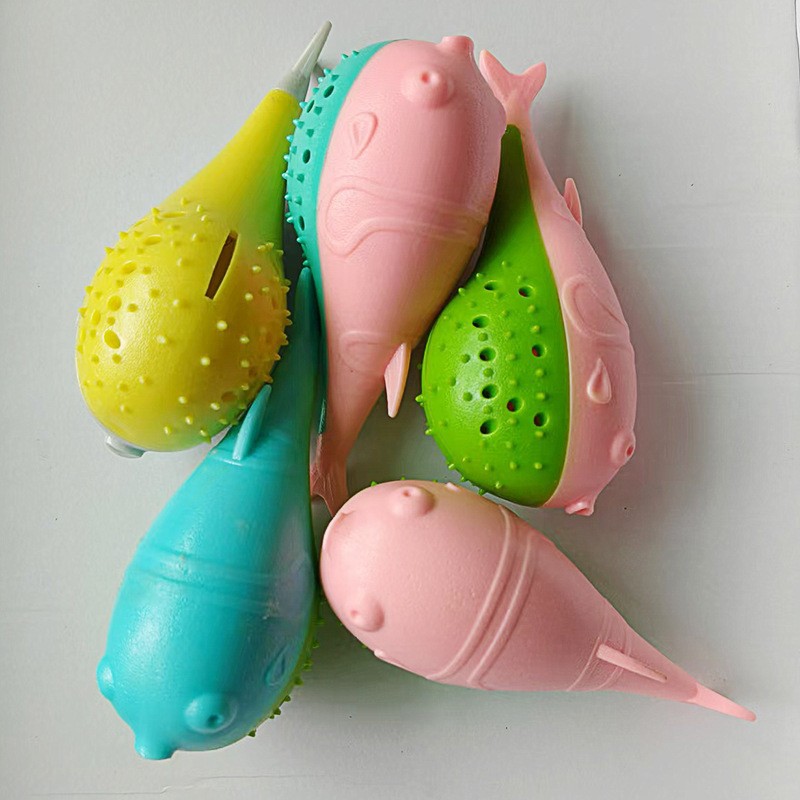 애완동물 소리 중공공, 고양이 칫솔 소리, 먹이가 새는 장난감, 소리 나는 애완동물 훈련 장난감, 중소형 개 장난감